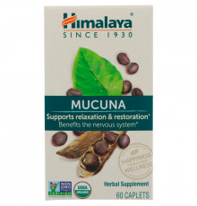 Himalaya Herbal, Healthcare Mucuna успокаивающий тоник в каплетах, для поддержания нервной системы, 60 каплет