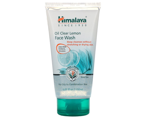 Himalaya, Средство для очищения лица с лимоном для удаления лишнего жира, для жирной кожи, 5,07 ж. унц.(150 мл) Himalaya, Средство для очищения лица с лимоном для удаления лишнего жира, для жирной кожи, 5,07 ж. унц.(150 мл)