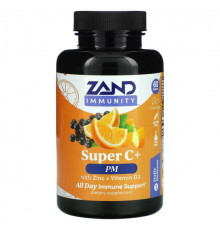 БАДы для укрепления иммунитета Zand, Immunity, Super C + PM, с цинком / витамином D3, 60 таблеток