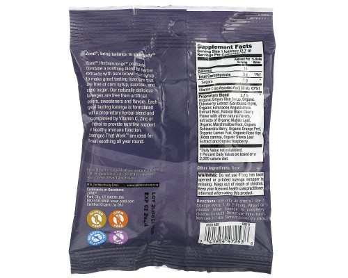Zand, Organic Elderberry C, Berry Soother, 18 Throat Lozenges