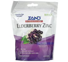 Zand, HerbaLozenge, Elderberry Zinc, Sweet Elderberry, 80 Lozenges