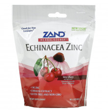 Zand, Таблетки на основе трав, эхинацея и цинк, со вкусом вишни, 80 таблеток