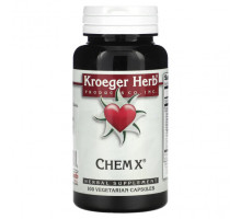 Растительные экстракты и настойки Kroeger Herb Co, Chem X, 100 вегетарианских капсул