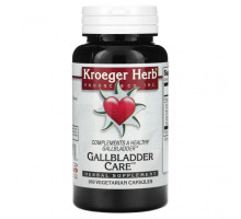 Для пищеварительной системы Kroeger Herb Co, Уход за желчным пузырем, 100 вегетарианских капсул