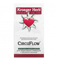 Kroeger Herb Co CircuFlow 270 капсул на растительной основе