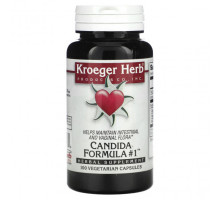 Женское здоровье Kroeger Herb Co, Candida Formula # 1, 100 вегетарианских капсул