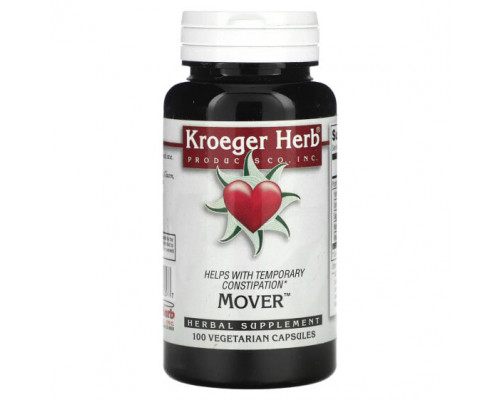 Растительные экстракты и настойки Kroeger Herb Co, Mover, 100 вегетарианских капсул Растительные экстракты и настойки Kroeger Herb Co, Mover, 100 вегетарианских капсул