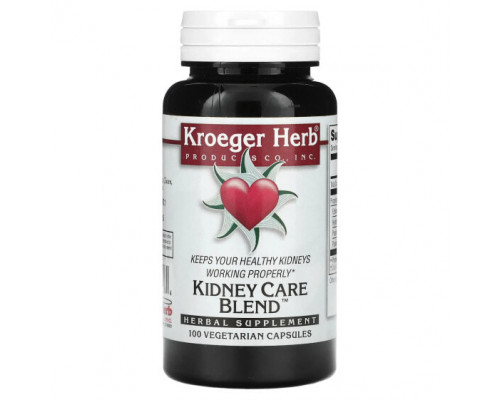 Здоровье мочеполовой системы Kroeger Herb Co, Смесь для ухода за почками, 100 вегетарианских капсул Здоровье мочеполовой системы Kroeger Herb Co, Смесь для ухода за почками, 100 вегетарианских капсул