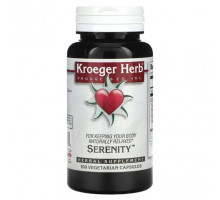 Улучшение памяти и работы мозга Kroeger Herb Co, Serenity, 100 вегетарианских капсул