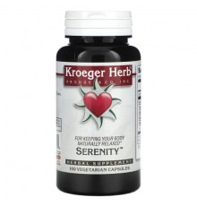 Улучшение памяти и работы мозга Kroeger Herb Co, Serenity, 100 вегетарианских капсул