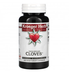Kroeger Herb Co Свежая молотая гвоздика 100 вегетарианских капсул
