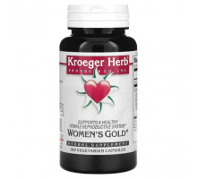 Растительные экстракты и настойки Kroeger Herb Co, Women's Gold, 100 вегетарианских капсул