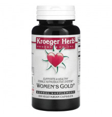 Растительные экстракты и настойки Kroeger Herb Co, Women's Gold, 100 вегетарианских капсул