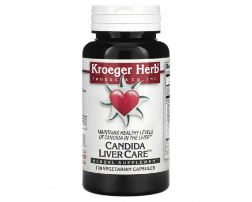Для здоровья печени Kroeger Herb Co, Candida Liver Care, 100 вегетарианских капсул Для здоровья печени Kroeger Herb Co, Candida Liver Care, 100 вегетарианских капсул