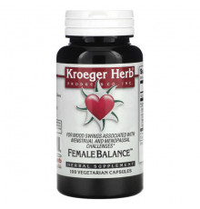 Для нервной системы Kroeger Herb Co, Female Balance, 100 вегетарианских капсул