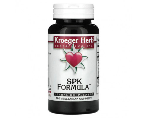 Растительные экстракты и настойки Kroeger Herb Co, SPK Formula, 100 вегетарианских капсул Растительные экстракты и настойки Kroeger Herb Co, SPK Formula, 100 вегетарианских капсул