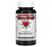 Для пищеварительной системы Kroeger Herb Co, Здоровый кишечник, 100 вегетарианских капсул