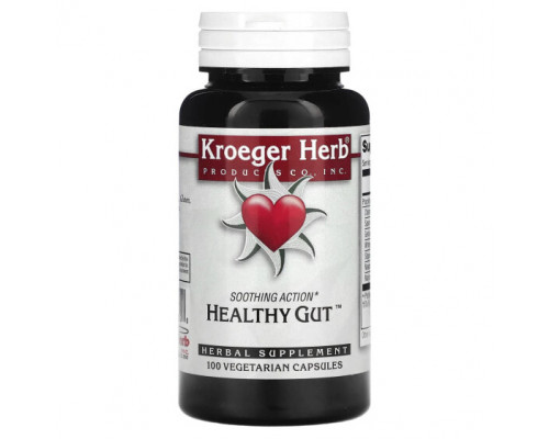 Для пищеварительной системы Kroeger Herb Co, Здоровый кишечник, 100 вегетарианских капсул Для пищеварительной системы Kroeger Herb Co, Здоровый кишечник, 100 вегетарианских капсул