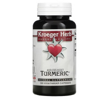 Kroeger Herb Co, Куркума, 100 растительных капсул
