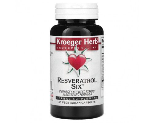 Ресвератрол Resveratrol Six, 60 Vegetarian Capsules Ресвератрол Resveratrol Six, 60 Vegetarian Capsules