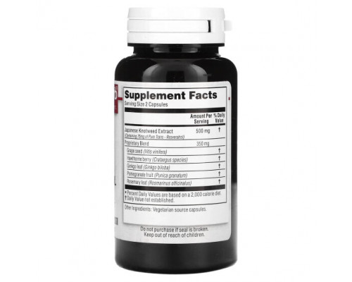 Ресвератрол Resveratrol Six, 60 Vegetarian Capsules Ресвератрол Resveratrol Six, 60 Vegetarian Capsules