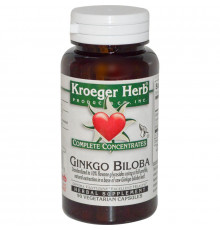 Kroeger Herb Co Complete Concentrates Ginkgo Biloba 90 Veggie Caps