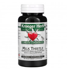Kroeger Herb Co Полная концентрация Расторопша пятнистая 90 растительных капсул