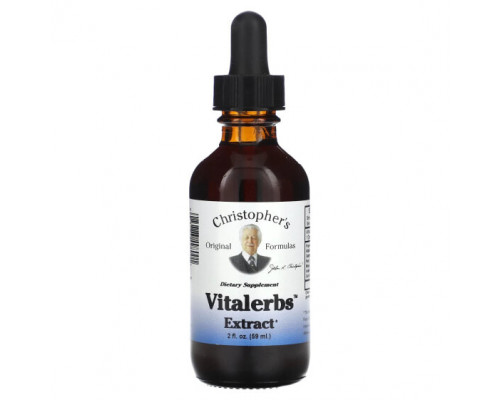 Растительные экстракты и настойки Christopher's Original Formulas, Экстракт Vitalerbs, 59 мл (2 жидк. Унции) Растительные экстракты и настойки Christopher's Original Formulas, Экстракт Vitalerbs, 59 мл (2 жидк. Унции)