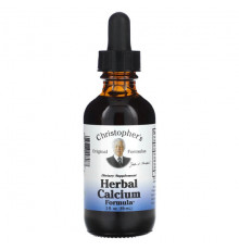 Растительные экстракты и настойки Herbal Calcium Formula, 2 fl oz (59 ml)