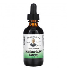 Растительные экстракты и настойки Christopher's Original Formulas, Экстракт Relax-Eze, 59 мл (2 жидк. Унции)