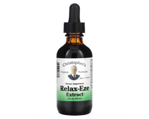 Растительные экстракты и настойки Christopher's Original Formulas, Экстракт Relax-Eze, 59 мл (2 жидк. Унции) Растительные экстракты и настойки Christopher's Original Formulas, Экстракт Relax-Eze, 59 мл (2 жидк. Унции)
