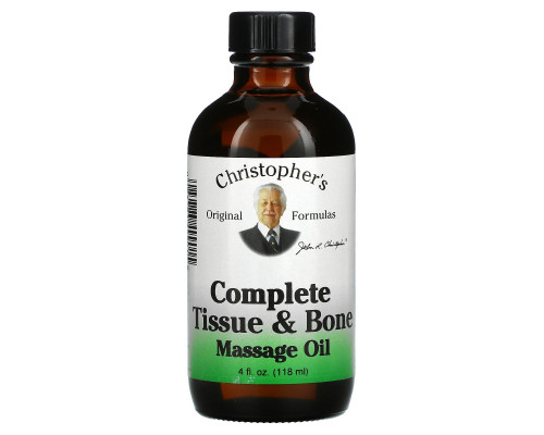 Christopher's Original Formulas, Complete, массажное масло для тканей и костей, 4 жидкие унции (118 мл) Christopher's Original Formulas, Complete, массажное масло для тканей и костей, 4 жидкие унции (118 мл)