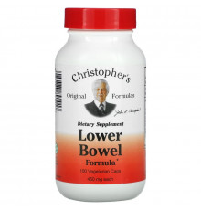 Christopher's Original Formulas, Lower Bowel Formula, 450 mg, 100 Vegetarian Caps