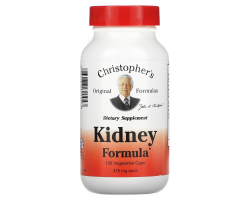 Christopher's Original Formulas, Kidney Formula, 475 mg, 100 Vegetarian Caps Christopher's Original Formulas, Kidney Formula, 475 mg, 100 Vegetarian Caps