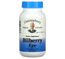 Christopher's Original Formulas, Черника для глаз, 450 мг, 100 растительных капсул