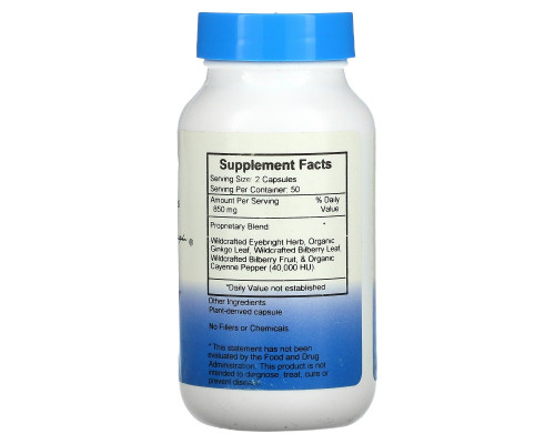 Christopher's Original Formulas, Черника для глаз, 450 мг, 100 растительных капсул Christopher's Original Formulas, Черника для глаз, 450 мг, 100 растительных капсул