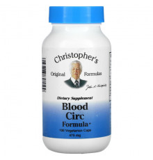 Растительные экстракты и настойки Blood Circ Formula, 950 mg, 100 Vegetarian Caps (475 mg per Capsule)