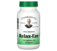Для нервной системы Christopher's Original Formulas, Relax-Eze, 440 мг, 100 вегетарианских капсул