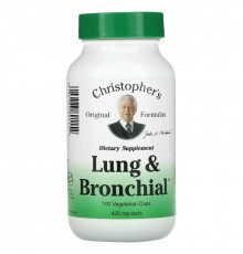 Christopher's Original Formulas, Lung and Bronchial, 425 mg, 100 Vegetarian Caps