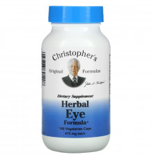 Christopher's Original Formulas, Herbal Eye Formula, 475 mg, 100 Vegetarian Caps