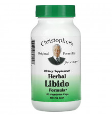 Christopher's Original Formulas, Herbal Libido Formula, 450 mg, 100 Vegetarian Caps