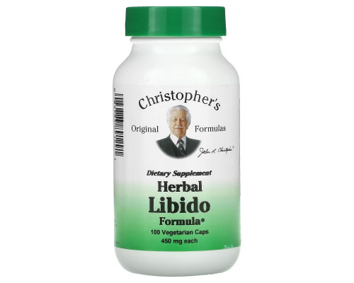Christopher's Original Formulas, Herbal Libido Formula, 450 mg, 100 Vegetarian Caps