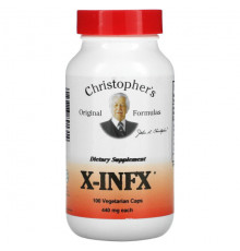 Растительные экстракты и настойки Christopher's Original Formulas, X-INFX, 440 мг, 100 вегетарианских капсул