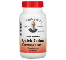 Christopher's Original Formulas, Quick Colon Formula, Part 1, 485 mg, 100 Vegetarian Caps