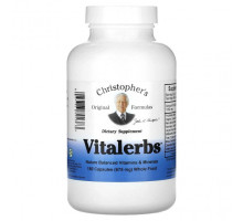 Растительные экстракты и настойки Christopher's Original Formulas, Vitalerbs, 675 мг, 180 капсул