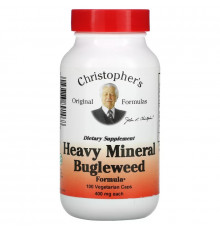 Christopher's Original Formulas, Heavy Mineral Bugleweed Formula, 400 mg, 100 Vegetarian Caps