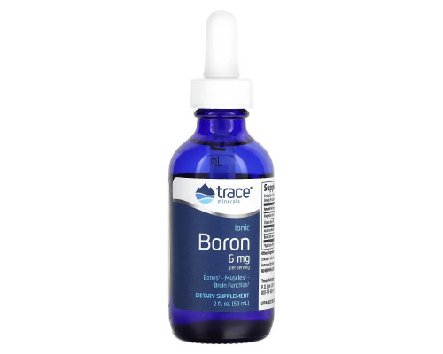Trace Minerals ®, Ionic Boron, 6 mg, 2 fl oz (59 ml) Trace Minerals ®, Ionic Boron, 6 mg, 2 fl oz (59 ml)