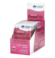 Trace Minerals Research, Электролиты Stamina Power Pak, клюква, 1200 мг, 30 пакетов. по 5,3 г каждый