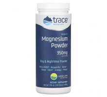 Магний Trace Minerals ®, Stress-X, магний в порошке, лимон и лайм, 350 мг, 500 г (17,6 унции)