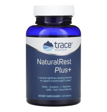 Для здорового сна Trace Minerals ®, NaturalRest Plus +, 60 таблеток